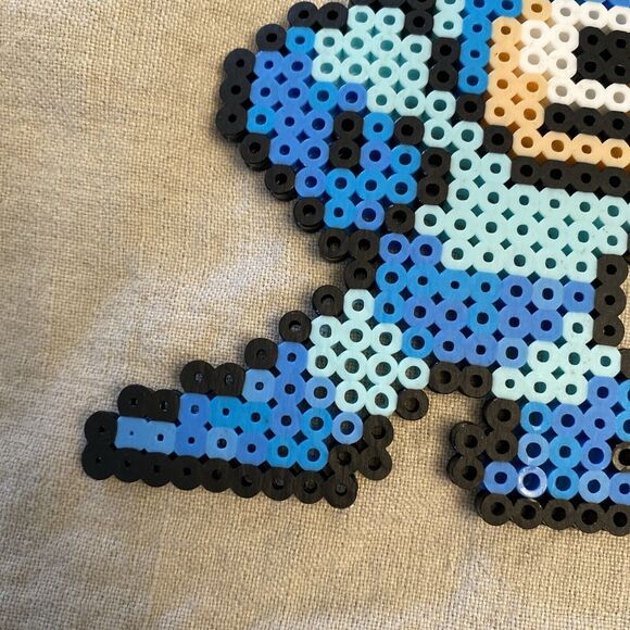Mega Man Pixel Art Perler Beads NES 6”x 4.5” Blue Retro Art Blaster Sprite - Picture 5 of 12